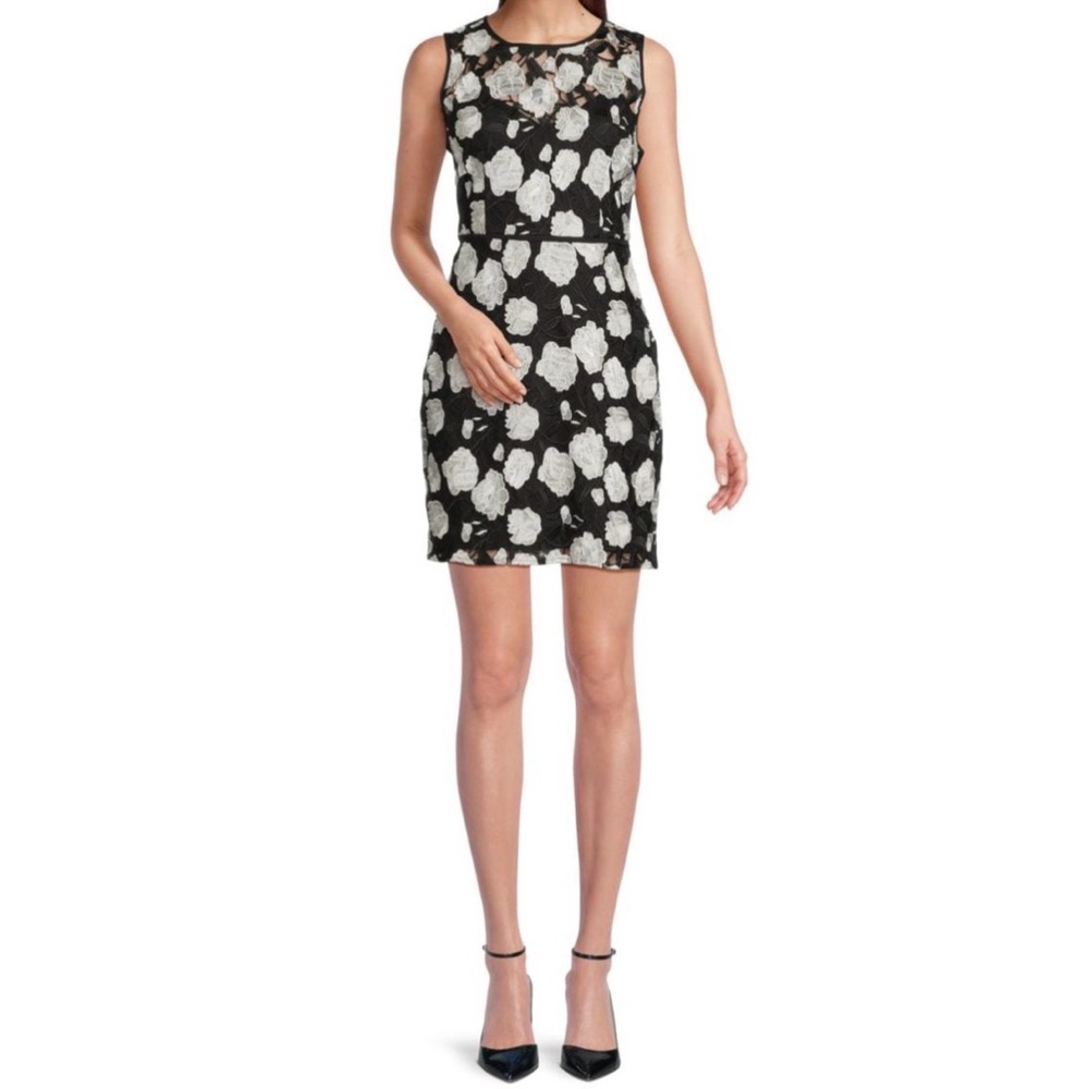 Sam Edelman Black and White Floral Mini Dress